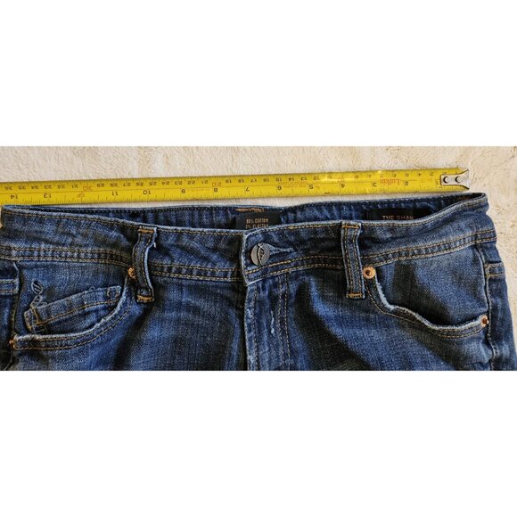 Genetic Denim Jeans Womens Size 27 Blue Denim Skinny The Shane Distressed - Picture 14 of 16